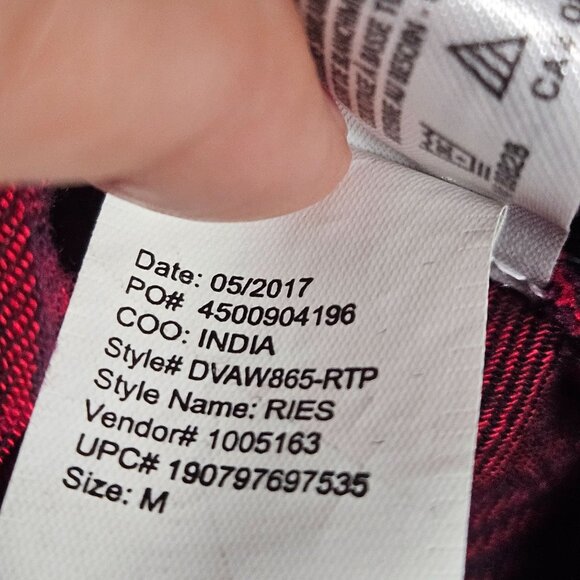 VTG Woman American Blues Red Black Plaid Embroidered Button-Up Long Sleeve Shirt - Picture 12 of 14